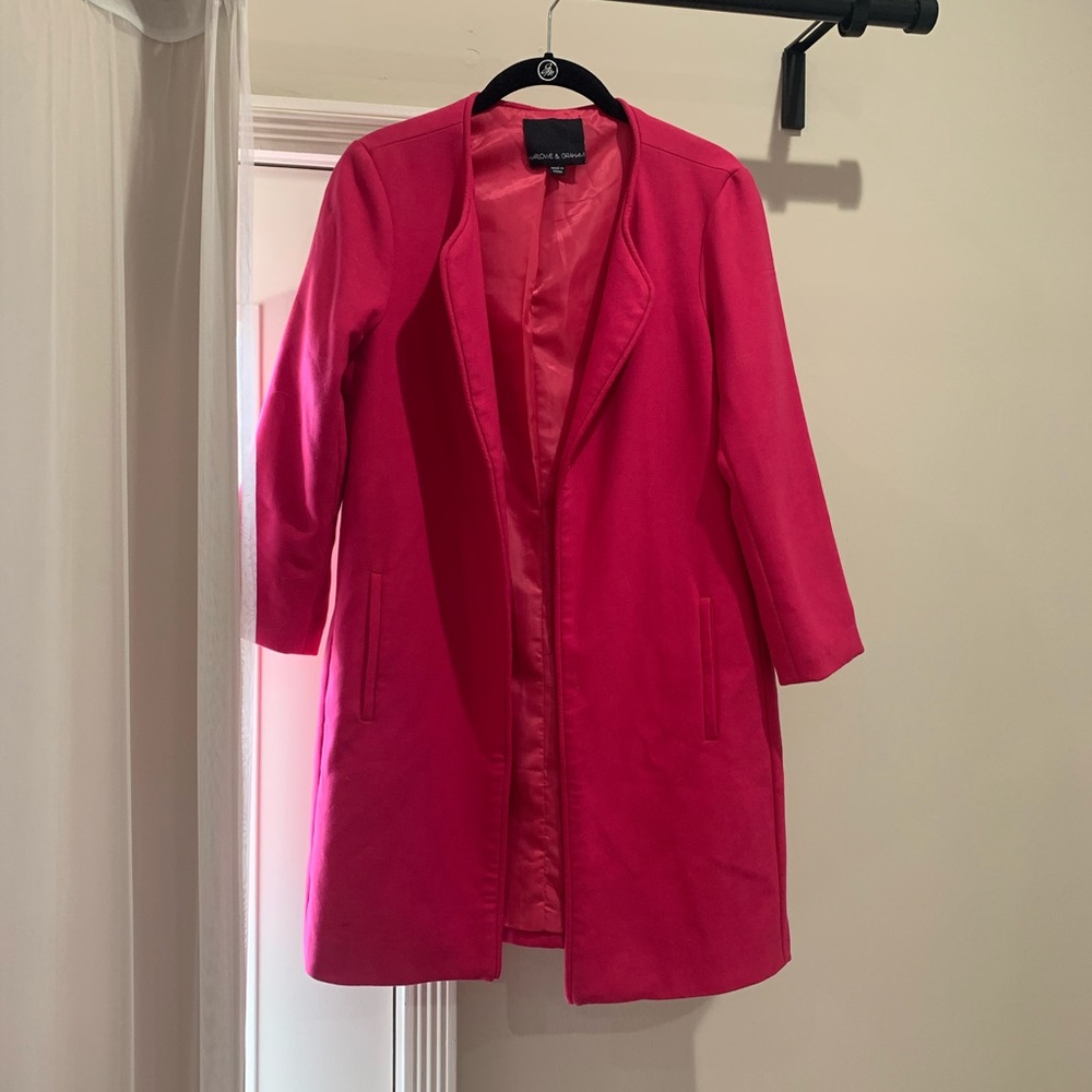 Fuchsia Longline Blazer